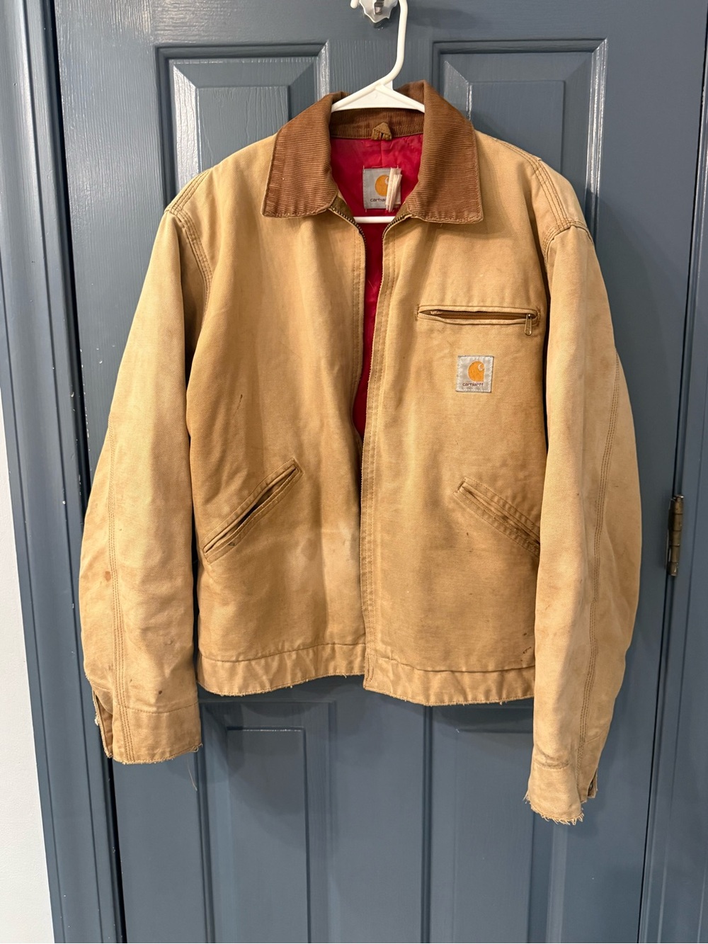 Vintage Carhartt 6QLJ Detroit Duck Canvas Jacket Small